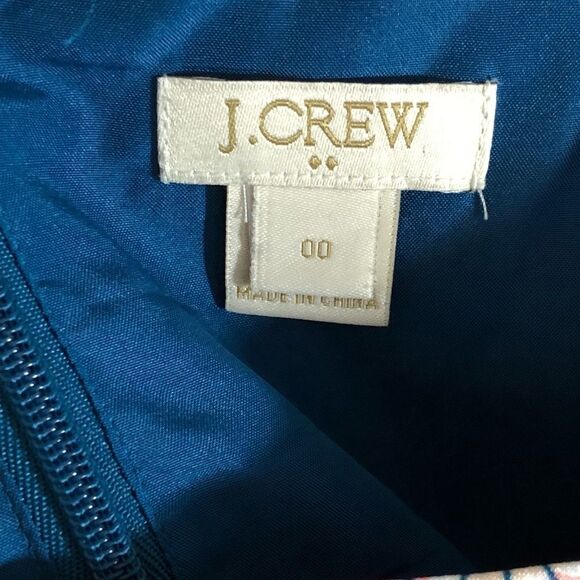 J. Crew Factory Colorful Sleeveless printed Seaside Cami Mini dress, size 0 - Picture 6 of 6